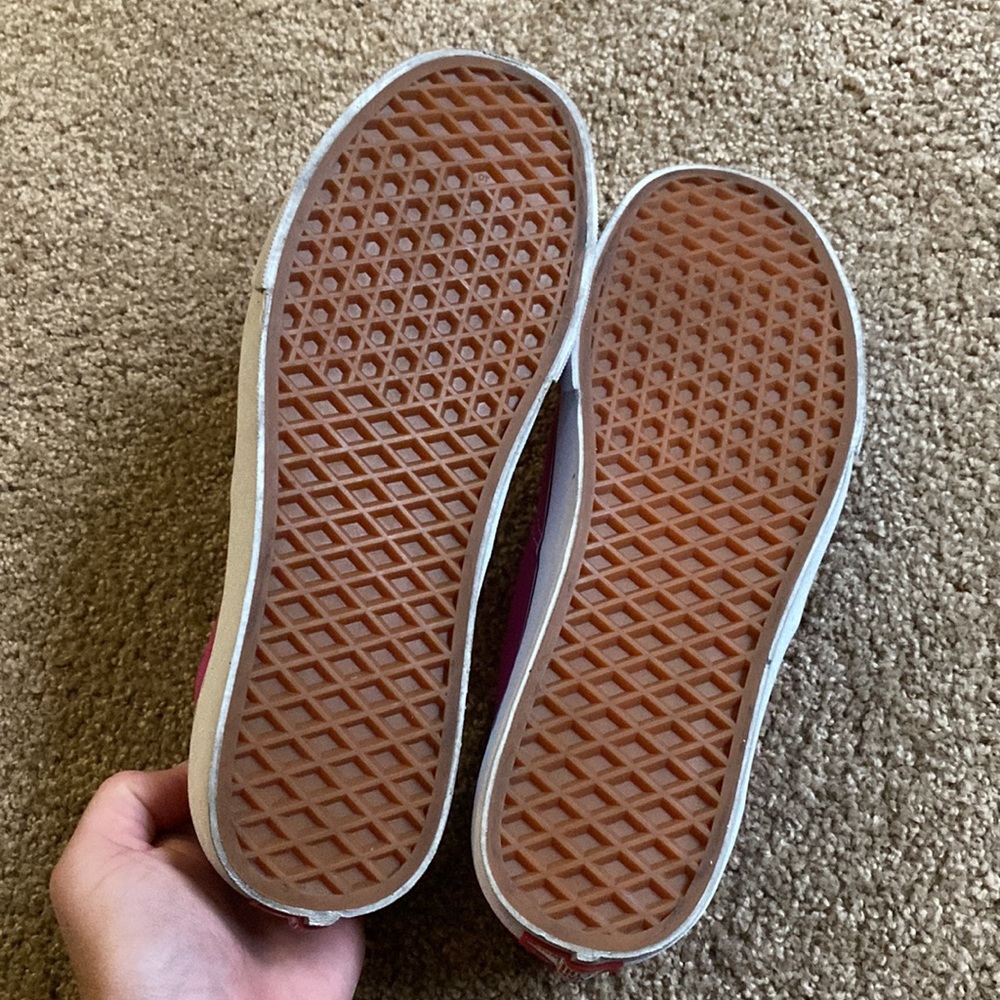 Vans Fuchsia Canvas Authentic Low-Top Sneakers - Picture 3 of 3